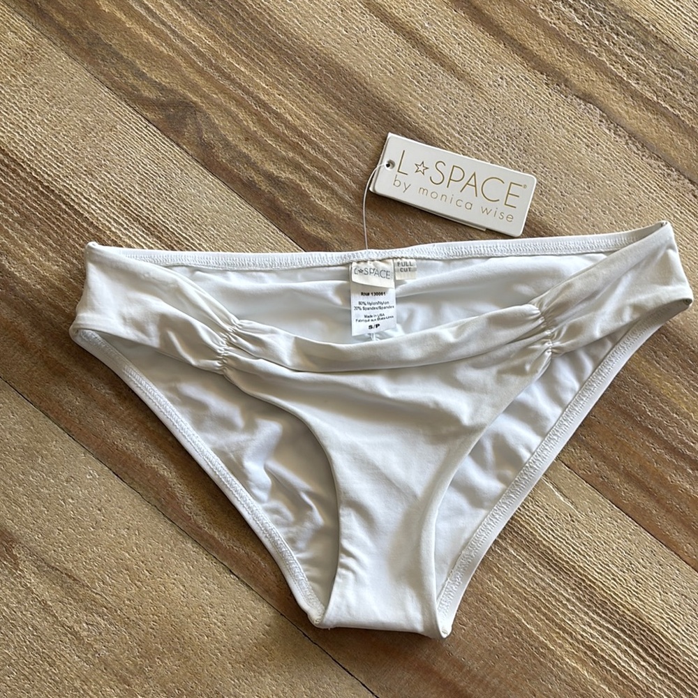 L*Space White Bikini Bottoms